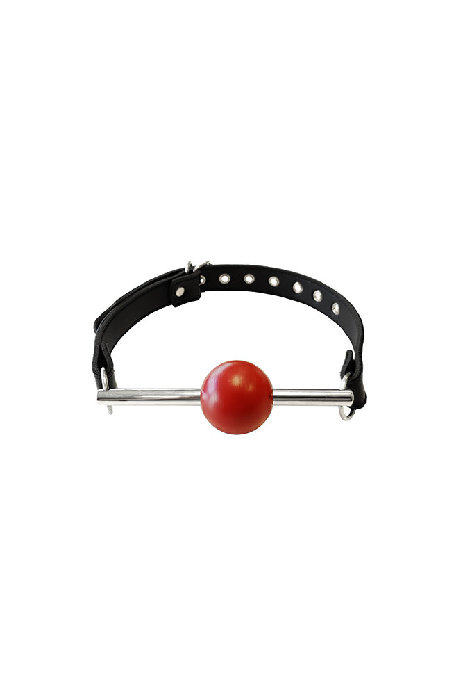 Rouge Leather Ball Gag – Adjustable Leather Strap Ball Gag > Bondage Gear > Gags and Bits