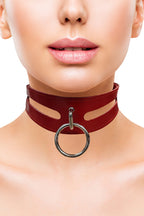 Rouge Leather Fashion Collar (Red) – 40cm Bondage Collar > Bondage Gear > Collars & Leashes