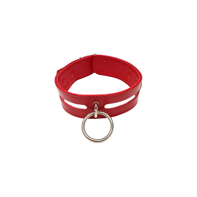Rouge Leather Fashion Collar (Red) – 40cm Bondage Collar > Bondage Gear > Collars & Leashes Main image