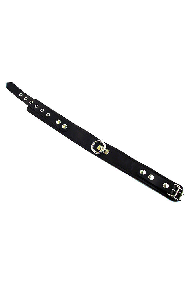 Rouge Garments - Leather Collar with O-Ring - Assorted Colours - Stag Shop