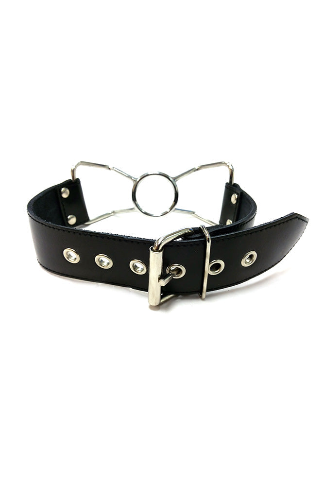Rouge Leather Spider Gag (Black) – Adjustable Leather Bondage Gag > Bondage Gear > Gags and Bits