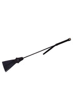 Rouge Leather Tasselled Riding Crop in Black > Bondage Gear > Crops