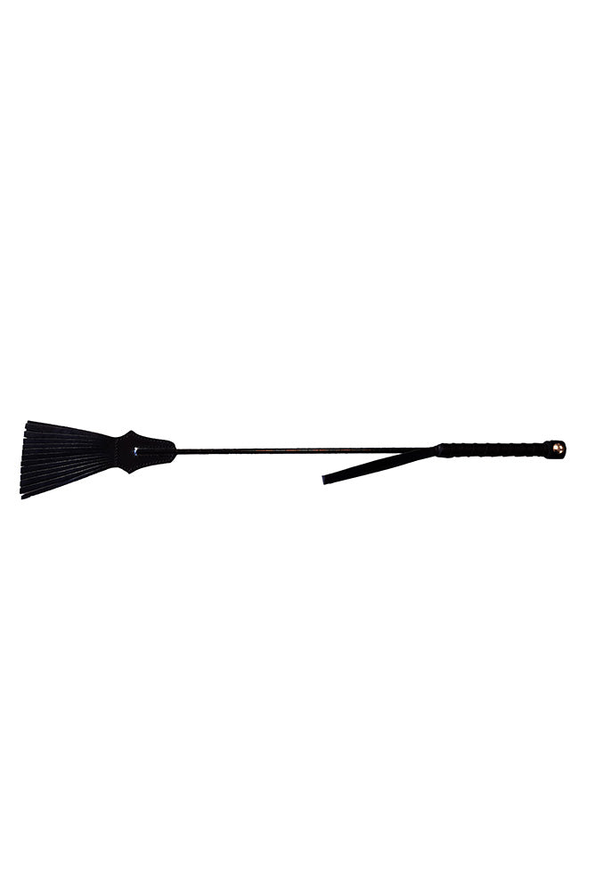 Rouge Leather Tasselled Riding Crop in Black > Bondage Gear > Crops