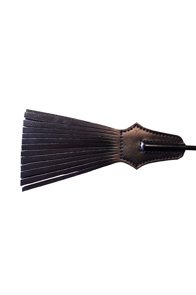 Rouge Leather Tasselled Riding Crop in Black > Bondage Gear > Crops