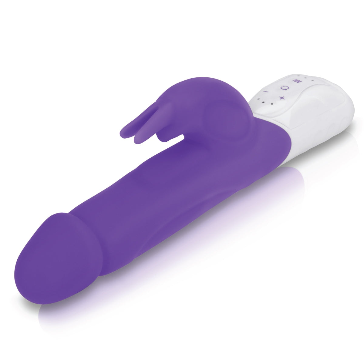 Rabbit Essentials Realistic Rabbit Vibrator Hot Purple with Body-Safe Silicone and Ergonomic Design > Vibrators > Ladies > Rabbit Multi