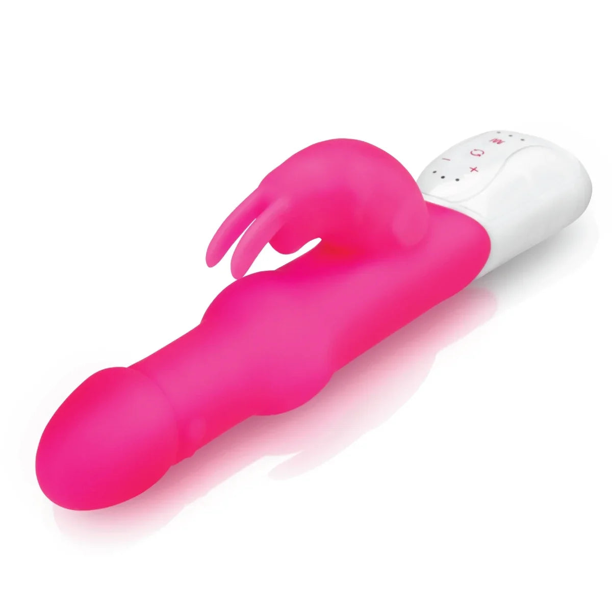 Rabbit Essentials Pleasure Pearls Rabbit Vibrator Hot Pink with Rotating Shaft and Multi-Speed Functions > Vibrators > Ladies > Rabbit Multi