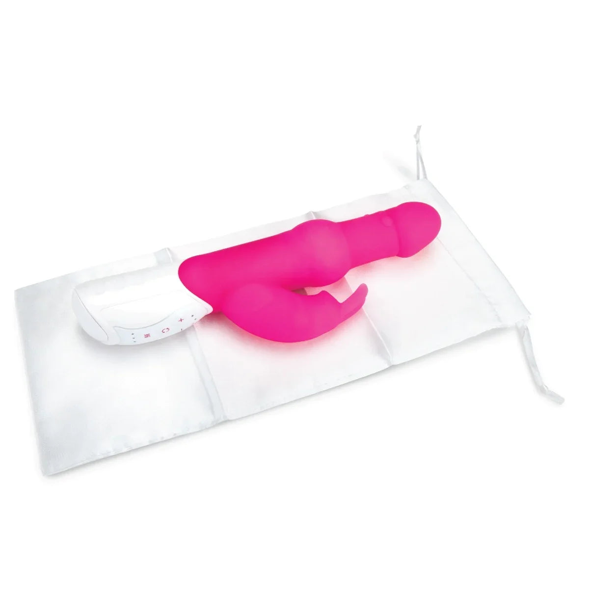 Rabbit Essentials Pleasure Pearls Rabbit Vibrator Hot Pink with Rotating Shaft and Multi-Speed Functions > Vibrators > Ladies > Rabbit Multi