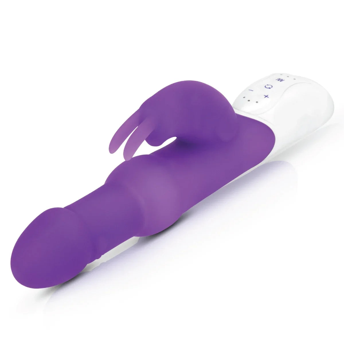 Rabbit Essentials Pleasure Pearls Rabbit Vibrator Purple with Body-Safe Silicone and LED Display > Vibrators > Ladies > Rabbit Multi