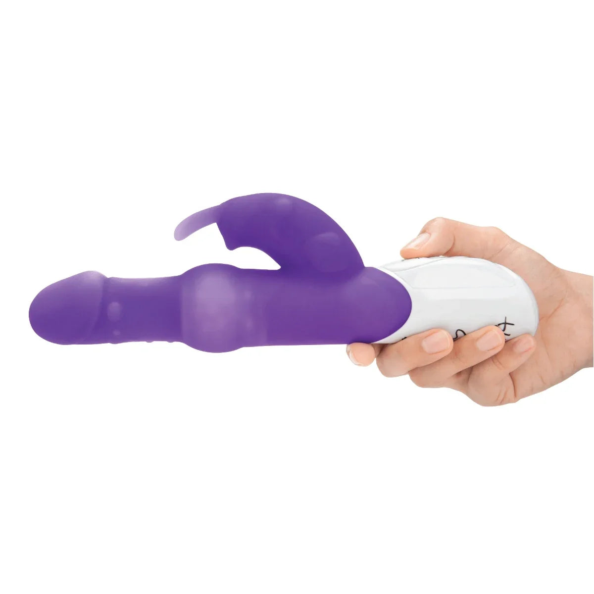 Rabbit Essentials Pleasure Pearls Rabbit Vibrator Purple with Body-Safe Silicone and LED Display > Vibrators > Ladies > Rabbit Multi