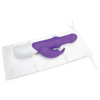 Rabbit Essentials Pleasure Beads Rabbit Vibrator with Satin Storage Bag > Vibrators > Ladies > Rabbit Multi