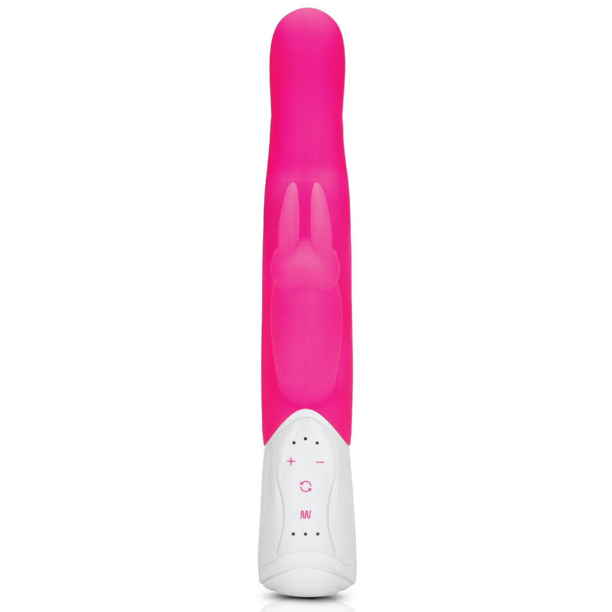 Rabbit Essentials G-Spot Rabbit Vibrator Hot Pink with Rotating Shaft and Charging Secondary image