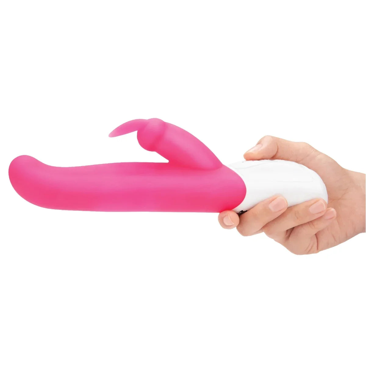 Rabbit Essentials G-Spot Rabbit Vibrator Hot Pink with Rotating Shaft and Charging > Vibrators > Ladies > Rabbit Multi