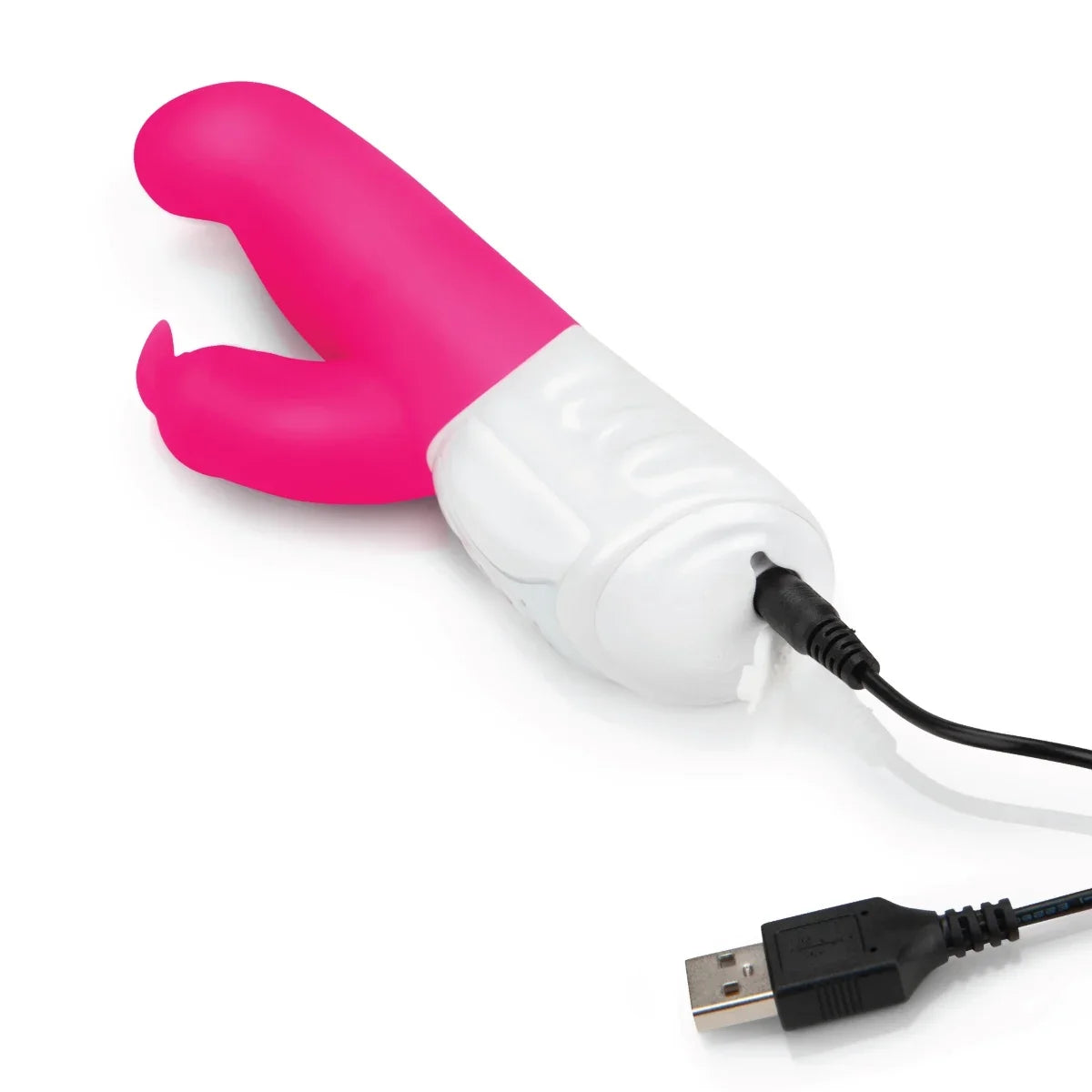 Rabbit Essentials G-Spot Rabbit Vibrator Hot Pink with Rotating Shaft and Charging > Vibrators > Ladies > Rabbit Multi