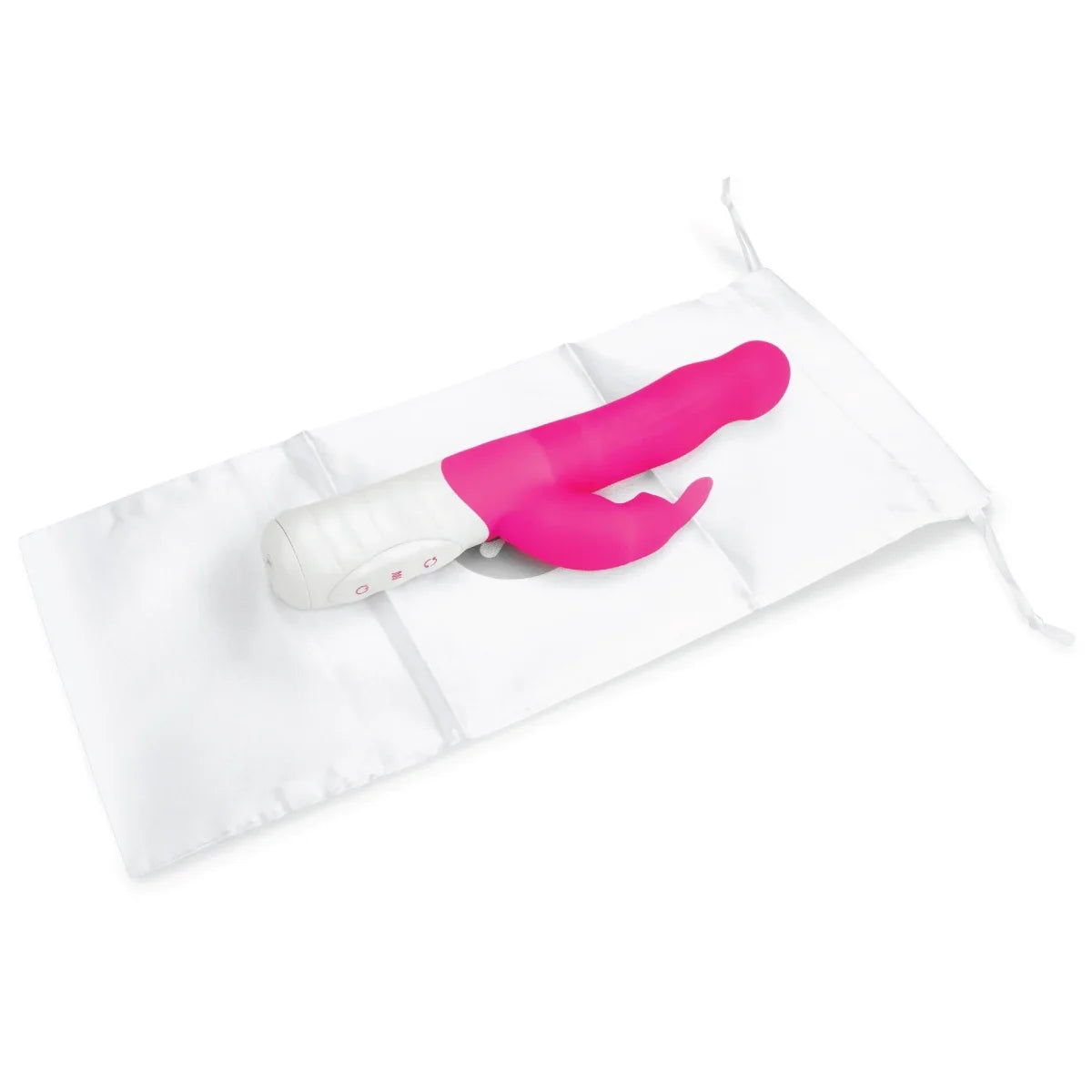 Rabbit Essentials Slim Shaft Rabbit Vibrator – Hot Pink, Body-Safe Silicone, Rechargeable > Vibrators > Ladies > Rabbit Multi