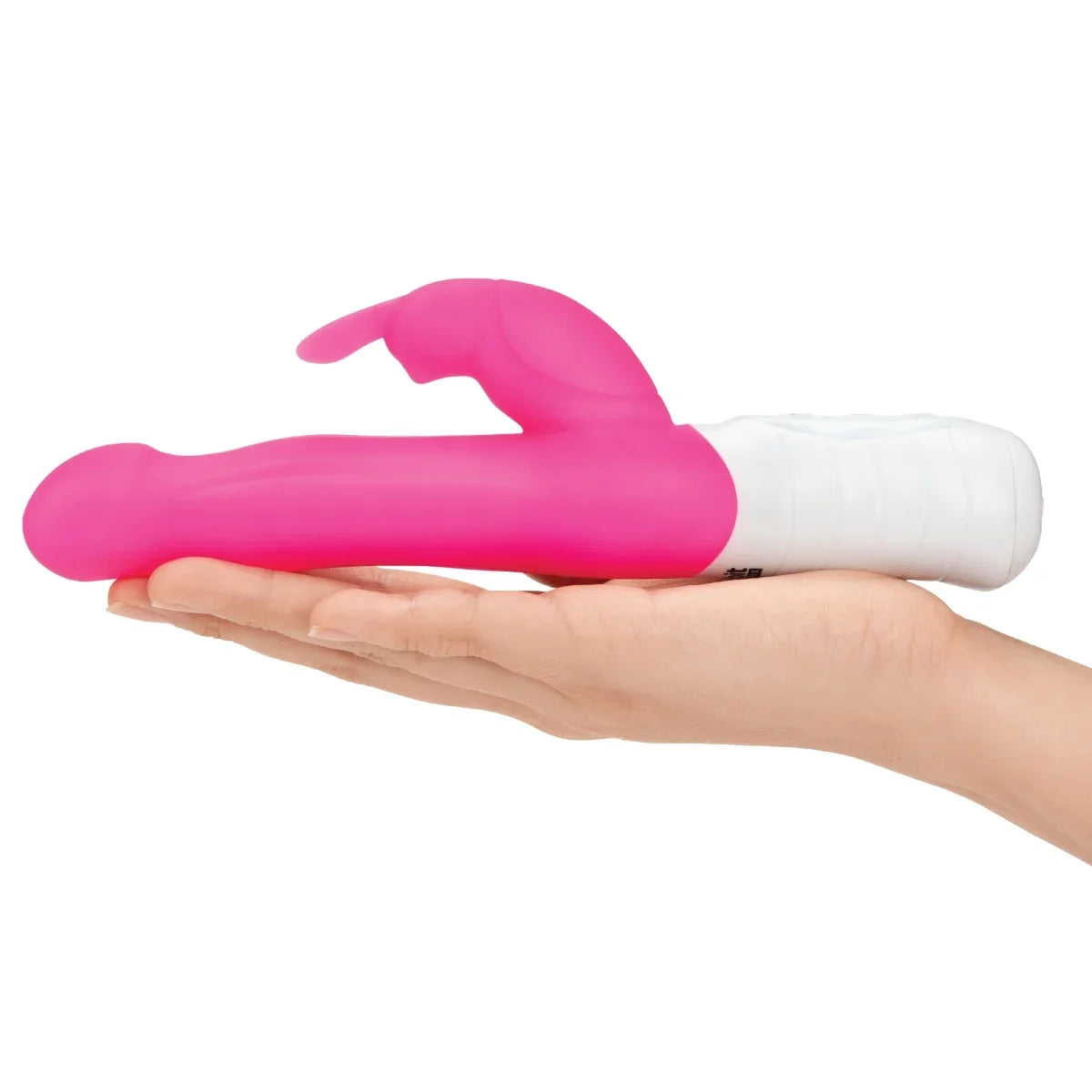Rabbit Essentials Slim Shaft Rabbit Vibrator – Hot Pink, Body-Safe Silicone, Rechargeable > Vibrators > Ladies > Rabbit Multi
