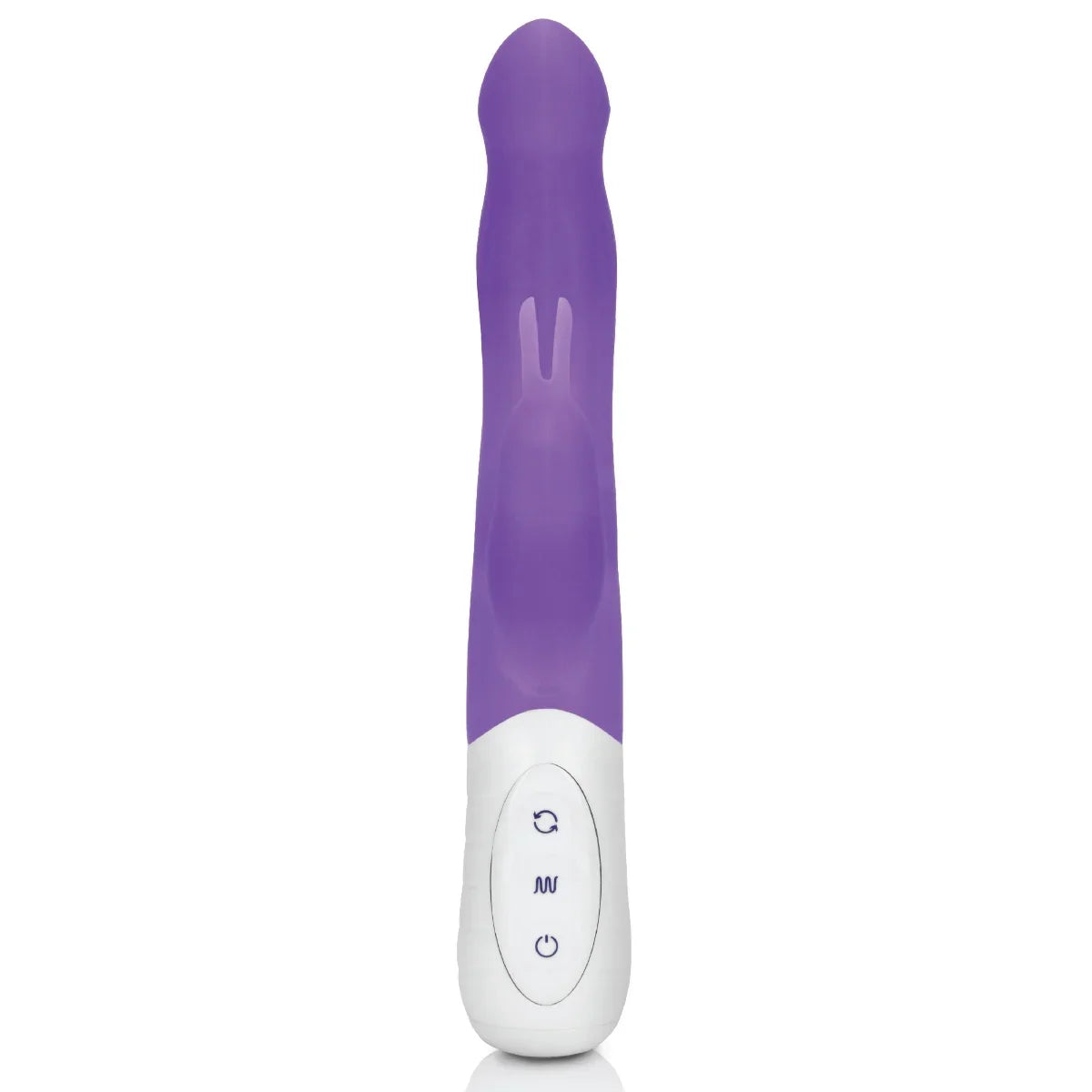 Rabbit Essentials Rechargeable Slim Shaft Rabbit Vibrator Hot Purple