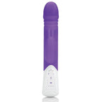 Rabbit Essentials Rechargeable Thrusting Rabbit Vibrator Hot Purple