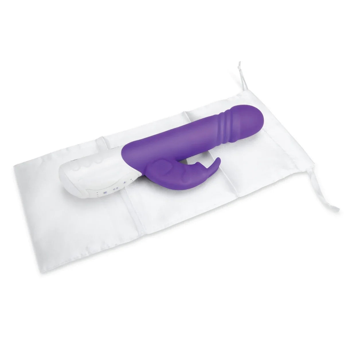 Rabbit Essentials Thrusting Rabbit Vibrator Purple with Enlarged G-Spot Tip and 10 Intense Functions, Body-Safe Silicone, > Vibrators > Ladies > Rabbit Multi