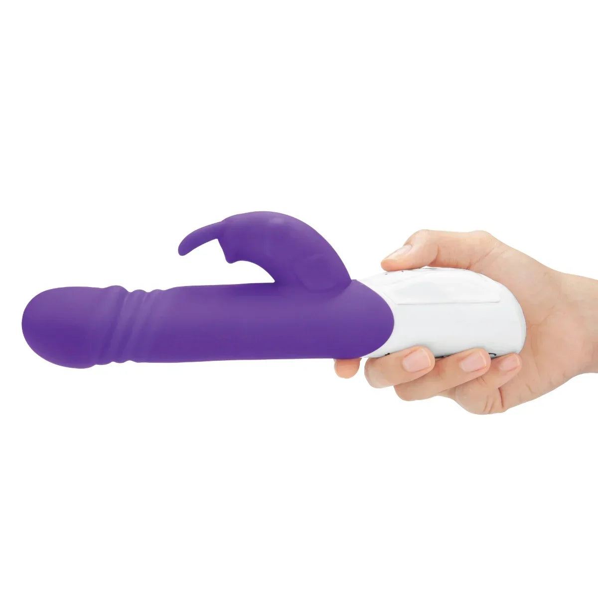Rabbit Essentials Thrusting Rabbit Vibrator with Enlarged G-Spot Tip – Rechargeable > Vibrators > Ladies > Rabbit Multi