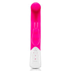 Rabbit Essentials Rechargeable Come Hither G-Spot Rabbit Vibrator Hot Pink
