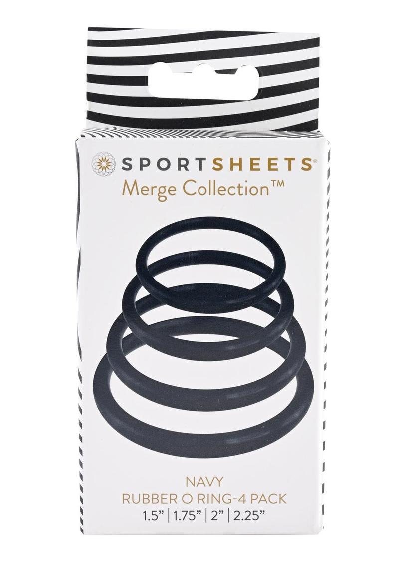 Sportsheets Rubber O-Rings (Coral) – Latex-Free Stretchy Cock Ring Set 4 Pack > Cock Ring > Sets