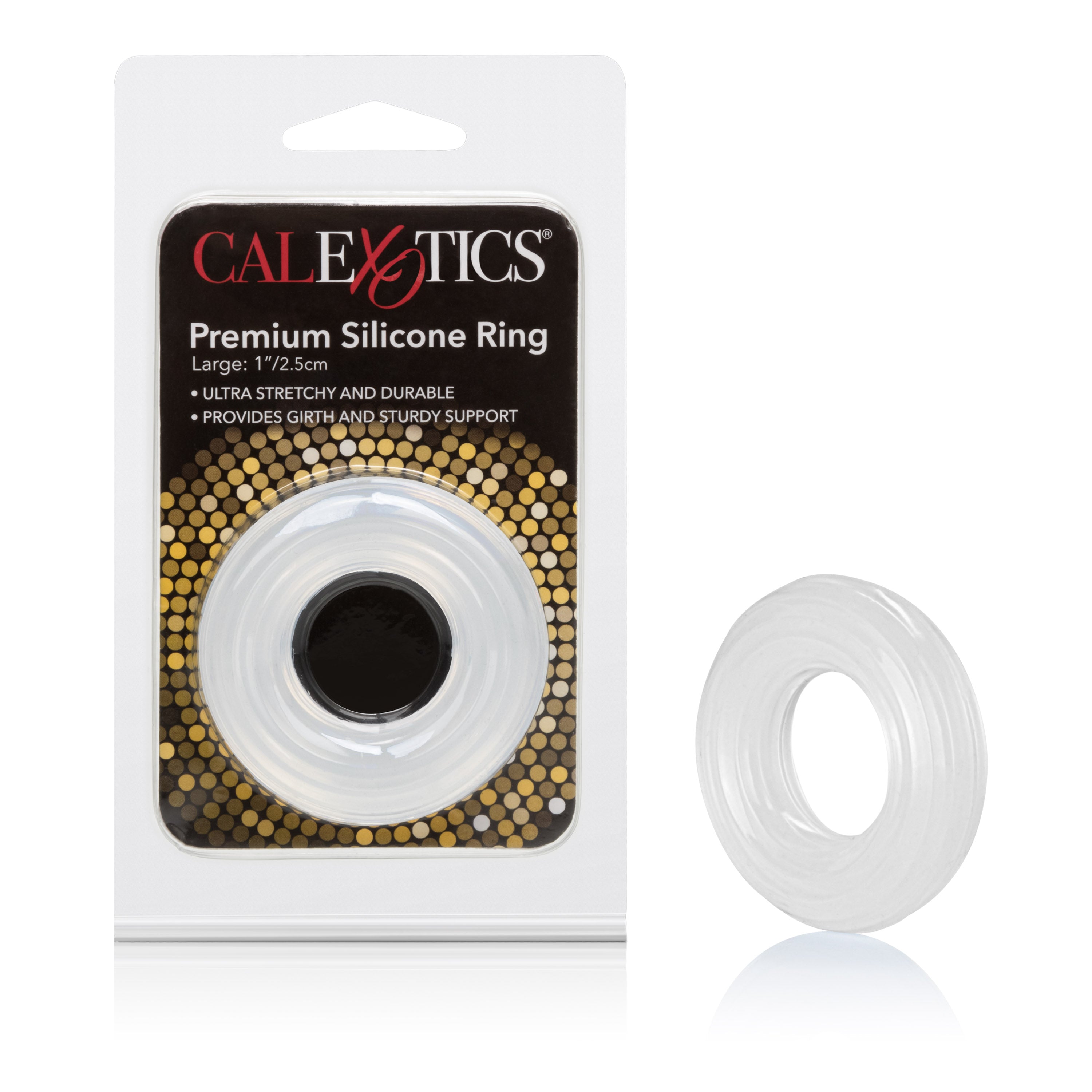 Premium Silicone Ring Large Clear 1.7 Inch Stretchy Support Enhancer COCK RINGS