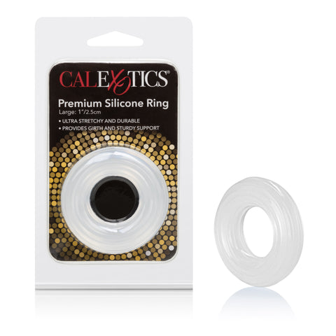Premium Silicone Ring Large Clear 1.7 Inch Stretchy Support Enhancer COCK RINGS