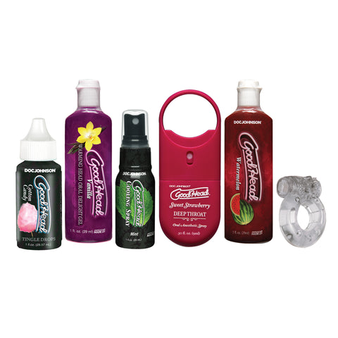 GoodHead Sensations Kit – 6 Piece Oral Pleasure Lotion Set > Essentials > Massage Gift Set