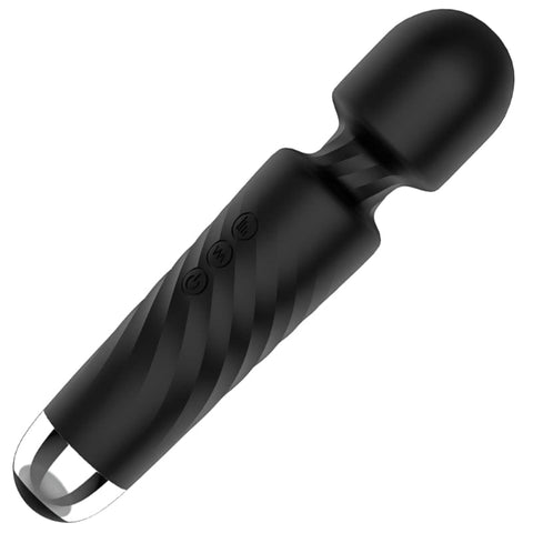 Hero 2 Wand Black Compact Massage Device for Relaxation Black Electric Massager