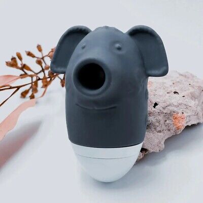 OzGasm Klitty Koala 3-in-1 Black Clitoral Stimulator with Sucker, Flicker, and Pulsator Functions STIMULATORS
