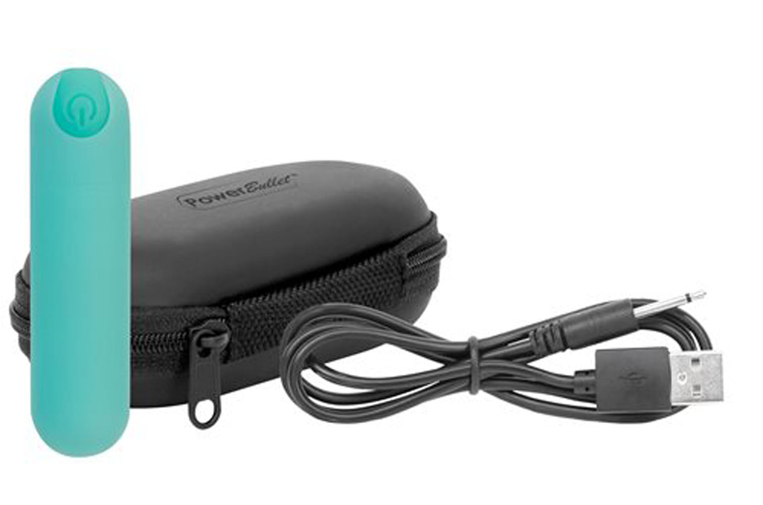 Essential 3 Inch Bullet Vibrator Teal with Discreet Storage Case Blue > Vibrators > Mini Vibrators