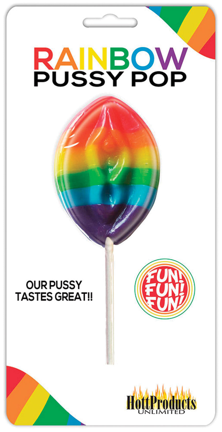 Rainbow Pussy Pop – Multi-Flavored Erotic Candy Lollipop > Novelties > Candy & Edible Items