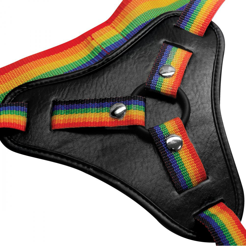 Strap-U Take the Rainbow Universal Strap-On Harness – Adjustable Size Harness > Dildos > Strap On Harnesses