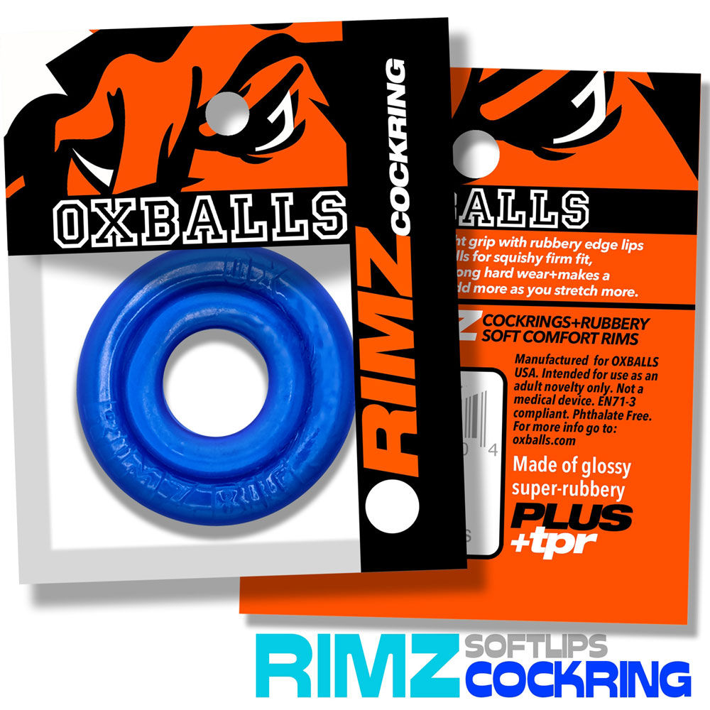 Rimz Single Ring (Black) – Comfortable Plush Cockring Blue > Cock Ring > Single