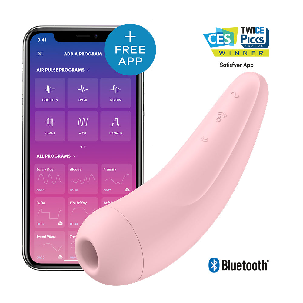 Satisfyer Curvy 2 Plus – App Enabled Rechargeable Clitoral Massager > Sex Toys For Ladies > Air Pulsation