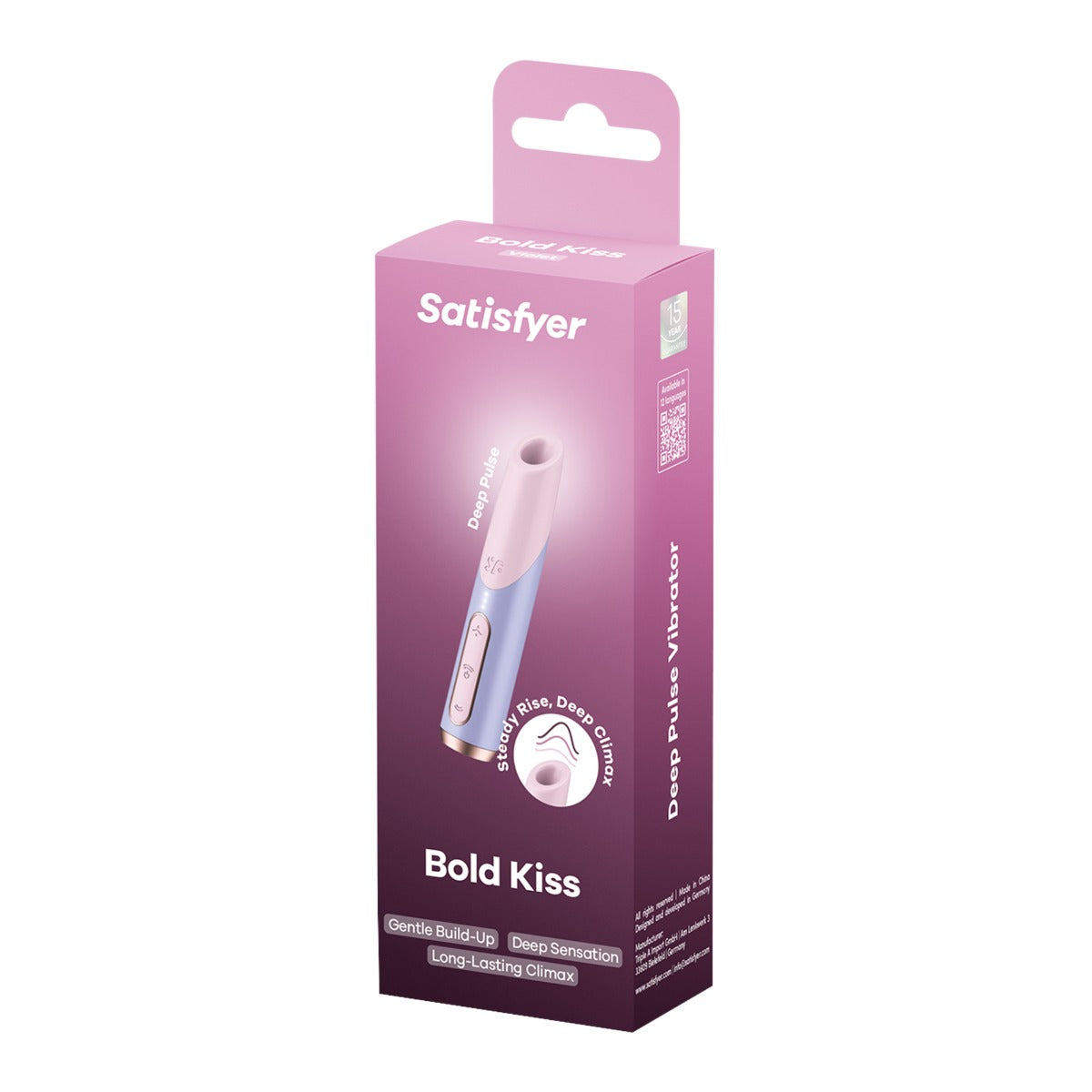 Satisfyer Bold Kiss Travel-Sized Clitoral Massager – Compact Silicone Clitoral Massager > Vibrators > Mini Vibrators
