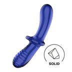 Satisfyer Double Crystal Borosilicate Glass Dildo – Temperature Play Sex Toy > Glass > Dildos