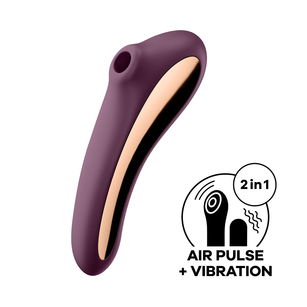 Satisfyer Dual Kiss – Dual Stimulation Rechargeable Silicone Pleasure Device > Sex Toys For Ladies > Air Pulsation