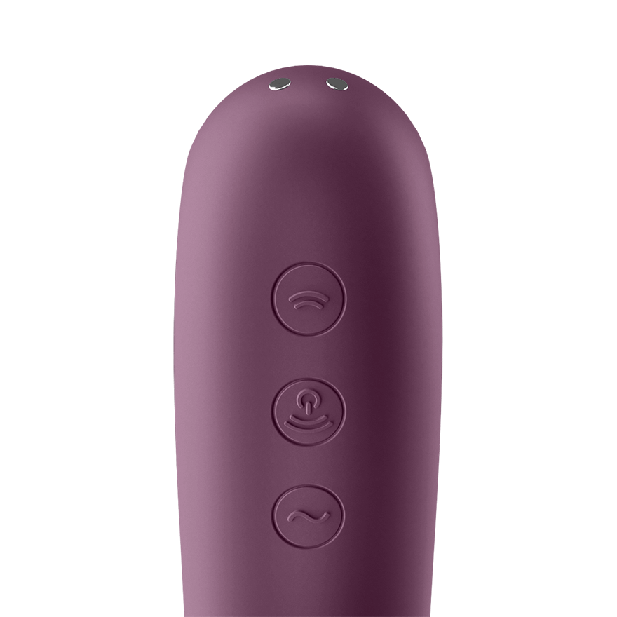 Satisfyer Dual Kiss – Dual Stimulation Rechargeable Silicone Pleasure Device > Sex Toys For Ladies > Air Pulsation