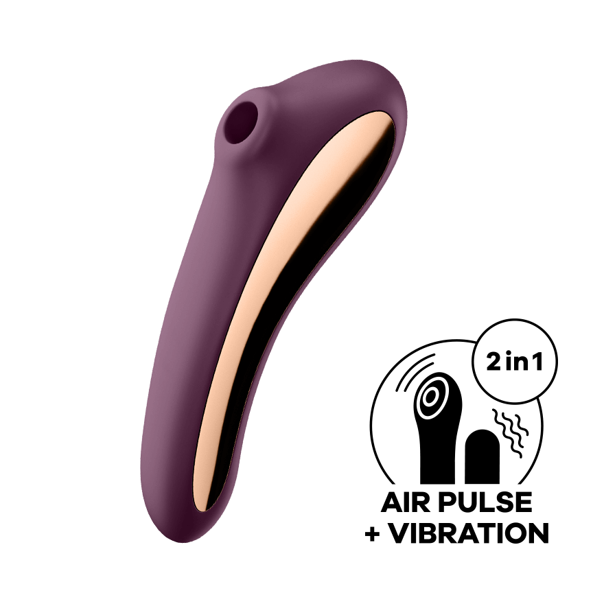 Satisfyer Dual Kiss – Dual Stimulation Rechargeable Silicone Pleasure Device > Sex Toys For Ladies > Air Pulsation