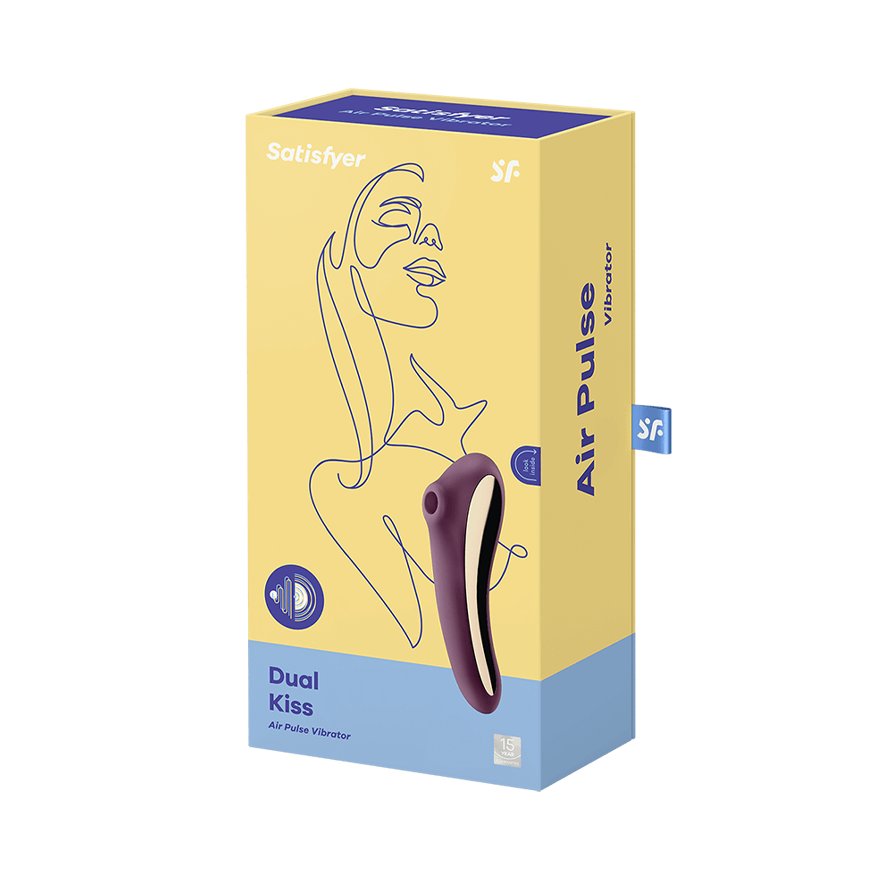 Satisfyer Dual Kiss – Dual Stimulation Rechargeable Silicone Pleasure Device > Sex Toys For Ladies > Air Pulsation