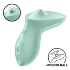 Satisfyer Exciterrr Mint Lay-On Vibrator – Silicone with Rolling Stimulating Ball and Vibration > Vibrators > Vibrating Pads