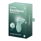 Satisfyer Exciterrr Mint Lay-On Vibrator – Silicone with Rolling Stimulating Ball and Vibration > Vibrators > Vibrating Pads