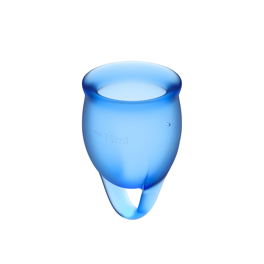 Satisfyer Feel Confident Menstrual Cup Set – Medical Grade Silicone 15ml and 20ml Cups > Essentials > Menstrual Products