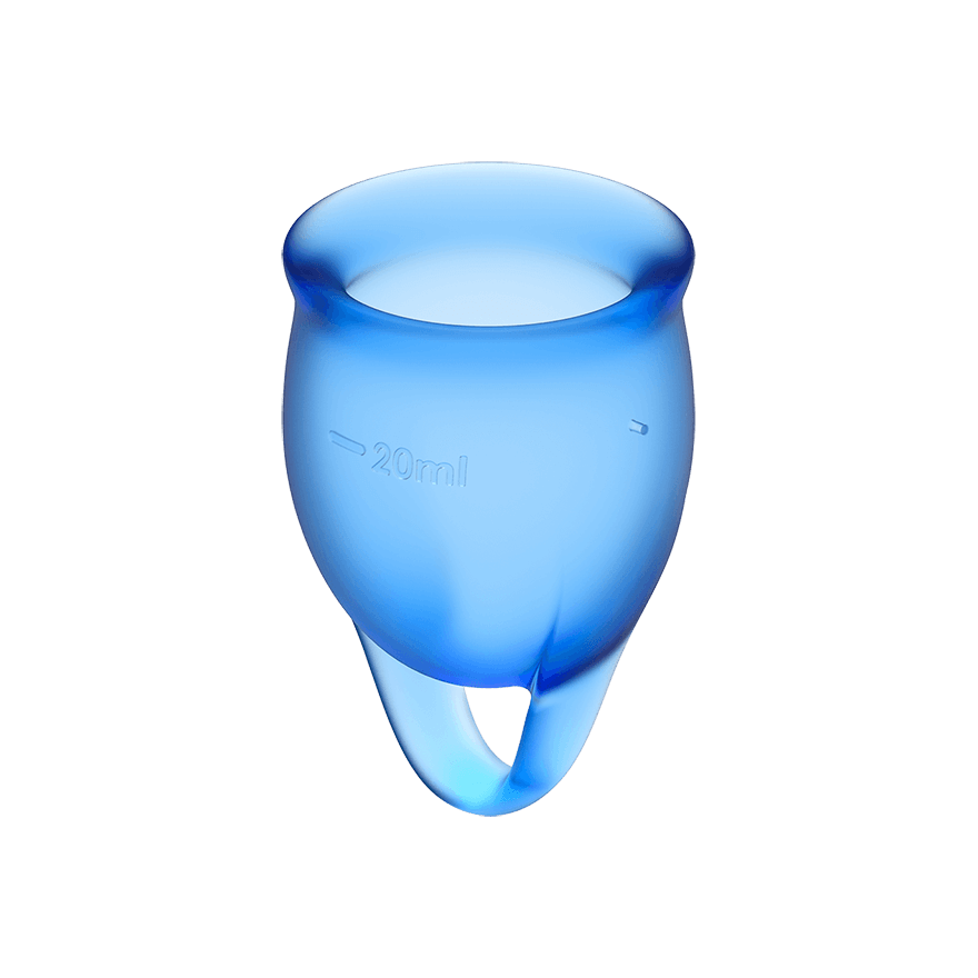 Satisfyer Feel Confident Menstrual Cup Set – Medical Grade Silicone 15ml and 20ml Cups > Essentials > Menstrual Products