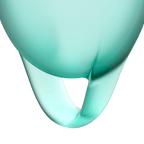 Satisfyer Feel Confident (Dark Green) – Medical Grade Silicone Menstrual Cup Kit 15ml and 20ml Reusable > Essentials > Menstrual Products