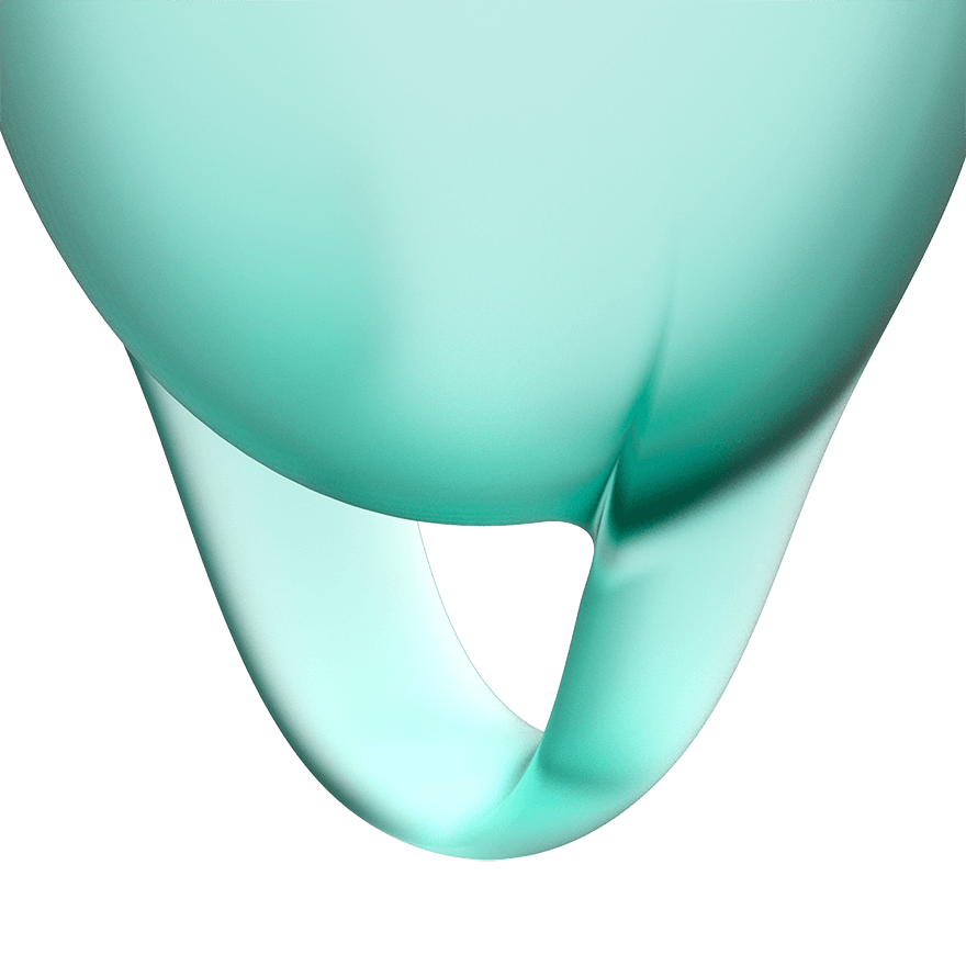 Satisfyer Feel Confident (Dark Green) – Medical Grade Silicone Menstrual Cup Kit 15ml and 20ml Reusable > Essentials > Menstrual Products