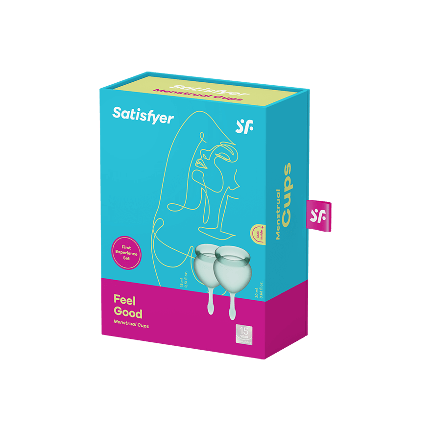 Satisfyer Feel Good Menstrual Cup Set – Medical Grade Silicone 15ml and 20ml > Essentials > Menstrual Products