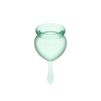 Feel Good Medical-Grade Silicone Reusable Menstrual Cup Set - Light Green > Essentials > Menstrual Products