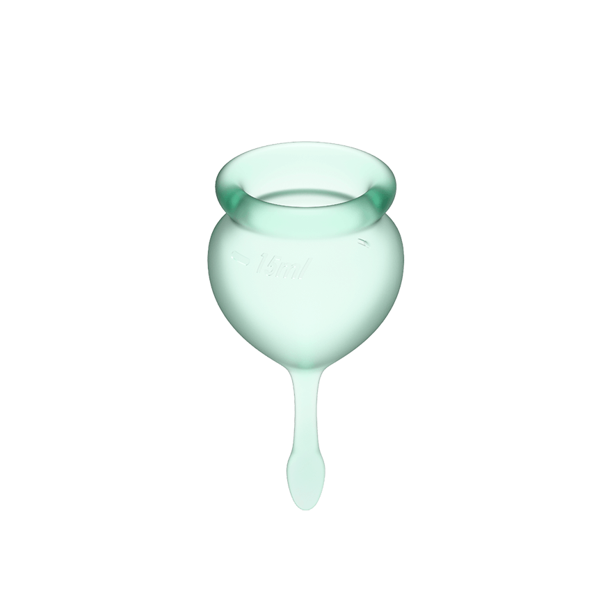 Feel Good Medical-Grade Silicone Reusable Menstrual Cup Set - Light Green > Essentials > Menstrual Products